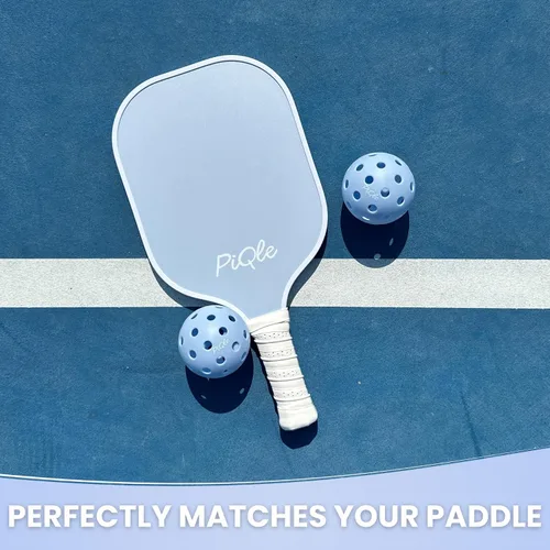 Vista 5 de Lindas bolas de pickleball rosadas, paquete de 3, bolas de pickleball de 40 agujeros para exteriores