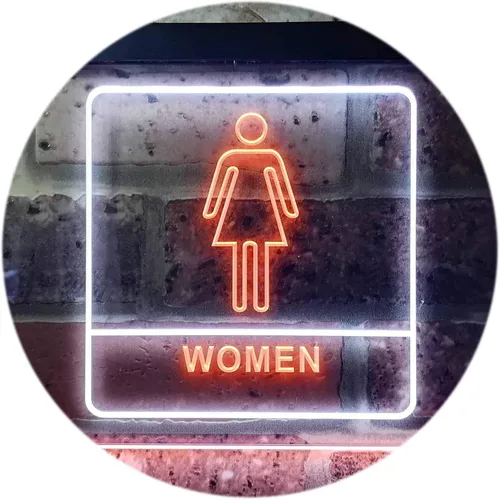 Vista 16 de ADVPRO Señal de neón LED de doble color para mujer, para inodoro, WC, 12 "x 8.5", st6s32-i1014-br