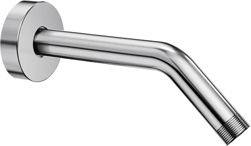 Vista 18 de YASFEL Brazo de Ducha de Oro Cepillado de 6 pulgadas Brazo de Extensión de Ducha Tubo con Brida y Cinta de Teflón para Cabezal de Ducha y Cabezal
