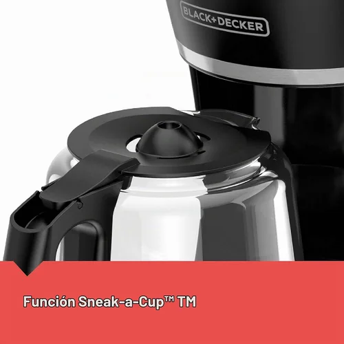 Vista 5 de BLACK+DECKER Cafetera programable de 12 tazas*, color negro