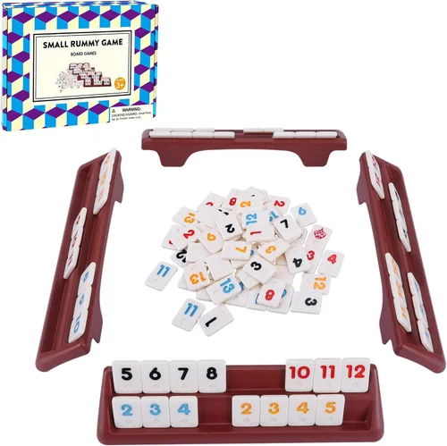 Vista 10 de Juego de Dominó de Madera Doble 6 de Offelec - 28 fichas de dominó negro para niños, adultos y juegos familiares Ideal para 2-4 jugadores