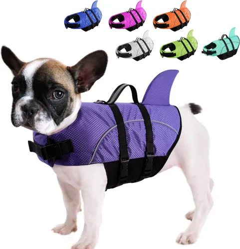 Vista 26 de Queenmore Chaleco Salvavidas para Perros Pequeños XXS, Chalecos Salvavidas para Cachorros para Perros Pequeños, Chaleco Salvavidas para Perros