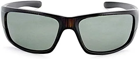 Vista 2 de Optic Nerve, Contra, Gafas de sol para hombre con lente de flash polarizado marrón plateado - madera flotante vertical mate, Marrón