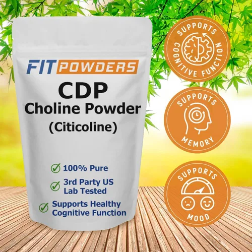 Vista 3 de Citicolina en polvo, colina CDP pura con cucharada (0.35 oz)
