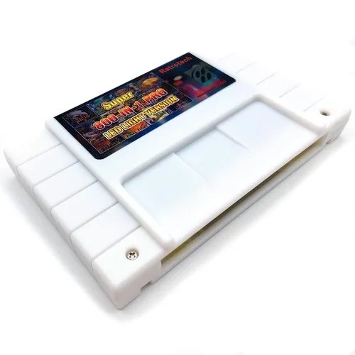 Vista 5 de Super 800 In 1 Game Cartridge LED Version For Super Nintendo Game Console - White