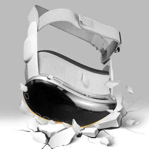 Vista 6 de SOULWIT Funda protectora de TPU para auriculares Apple Vision Pro VR, accesorio protector de pantalla duradero y delgado, sin afectar el seguimiento