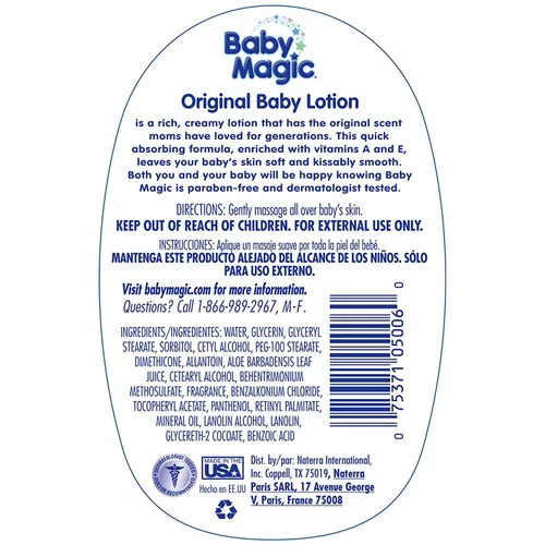 Vista 2 de Bby Magic Baby Loción Ori Tamaño 16.5 Bby Magic Baby Loción Original 16.5