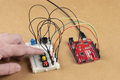 Vista 4 de SparkFun Kit Tinker - Kit STEM y STEAM - Aprende compatible con la programación Arduino - 11 circuitos - Blink LED Create Simon Says Game Control un