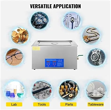 Vista 3 de 22L Portable Ultra Cleaner - Fast Deep Cleaning Machine for Jewelry, Dishes & Small Parts, Efficient Home Appliance for Effective Cleaning Soluts