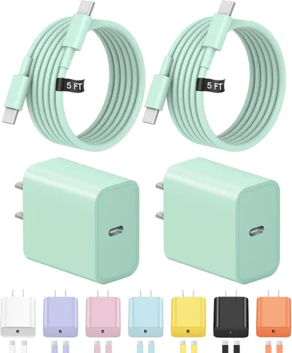 Vista 19 de Cargador de carga rápida USB C de 3 pies para iPhone 17, 16, 15, carga rápida, paquete de 2 unidades para iPhone 17/17 Plus/17 Pro/17 Pro Max/iPhone