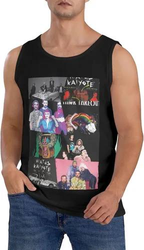 Vista 9 de Camiseta sin mangas de algodón para hombre, camiseta sin mangas para hombre, camiseta de gimnasio para hombre, camiseta de entrenamiento para hombre