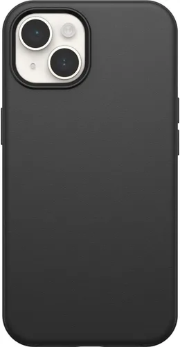 Vista 2 de OtterBox Funda para iPhone 14 y iPhone 13 (solamente) - Serie Symmetry + - Negro - Ultra-Sleek - Se ajusta a MagSafe - Bordes elevados para proteger
