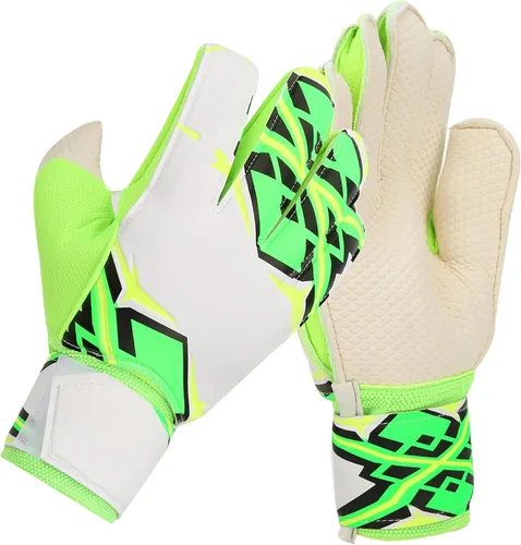 Vista 7 de Guantes de portero de fútbol de alto rendimiento Palma gruesa de poliuretano con protector de dedo Guantes de portero de fútbol