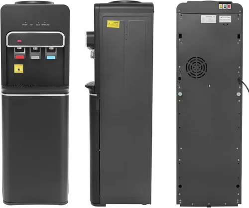 Vista 3 de Dispensador de enfriador de agua de carga inferior, dispensador de agua para botella de 5 galones, 3 ajustes de temperatura, dispensador de agua