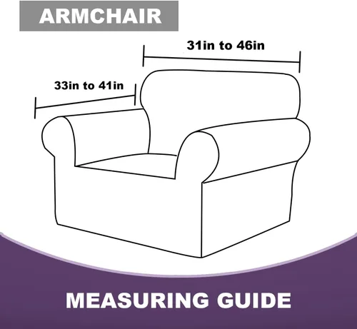 Vista 2 de MeilleMaison Funda elástica para sillón 2024, 1 pieza, lavable, protector de muebles para mascotas, funda de sofá antideslizante con parte inferior