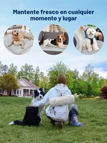 Vista 8 de Rywell - Tapete de enfriamiento reversible grueso para perros para todas Gris