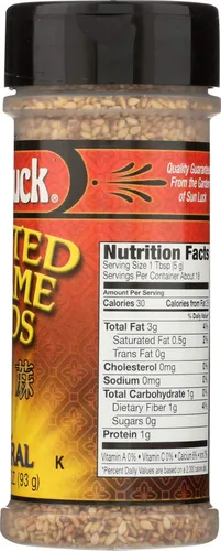 Vista 2 de Semillas de sésamo tostadas Sun Luck totalmente naturales, sin gluten, 3.25 onzas (paquete de 3)
