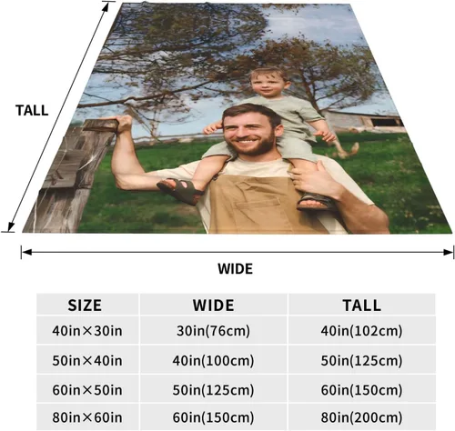Vista 2 de Manta personalizada de franela, añade tu manta personalizada con foto, texto y imagen, para cumpleaños de adultos, Navidad, Halloween, Día