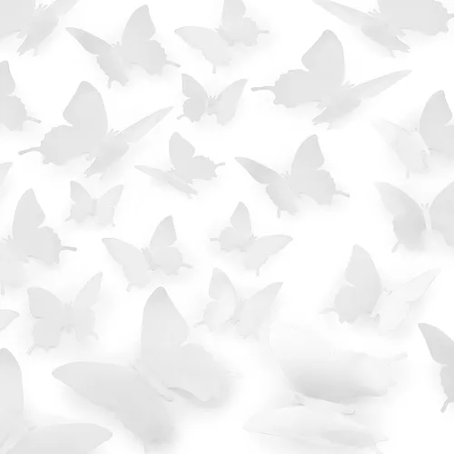 Vista 15 de Zulay Home Decoración de pared de mariposa 3D, 24 piezas con 3 tamaños diferentes, decoraciones extraíbles para habitación, cumpleaños, fiestas