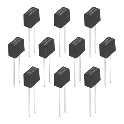 Vista 6 de Fielect 30 unids DIP montado en miniatura cuadrado lento golpe micro fusible instrumento eléctrico fusible 2.5A 250V negro