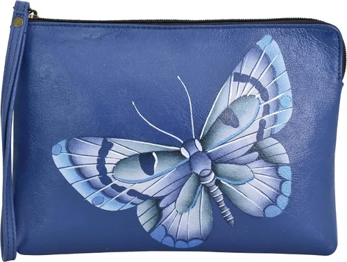Vista 11 de Anna by Anuschka Bolso de mano pintado a mano de cuero genuino para mujer