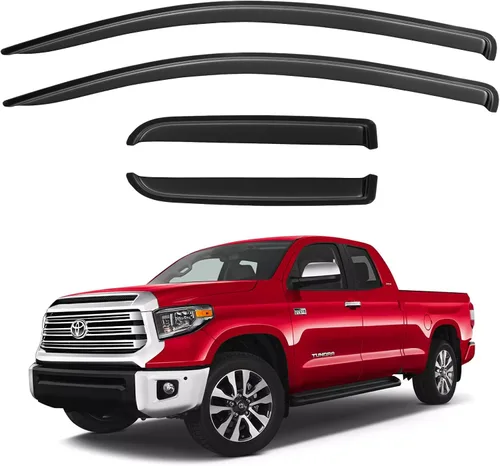 Vista 10 de Visores para ventanas y protectores contra la lluvia para Ford F150 de cabina estándar 1980-1996, Deflectores de viento y protectores para ventanas