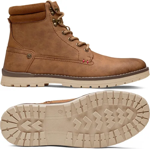 Vista 2 de Vostey Men's Motorcycle Boots Business Waterproof Ankle Boots Casual Oxford Boots for Men