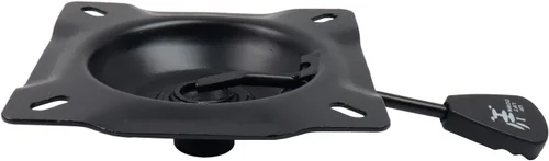 Vista 3 de Wealrit Base inclinable para silla de oficina, mecanismo de elevación de control resistente, placa base giratoria negra de 5.3 x 5.3 pulgadas