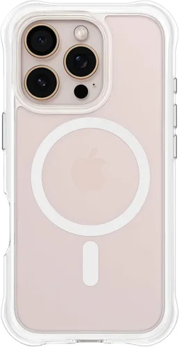 Vista 33 de ORNARTO Air Case para iPhone 16 Pro Max Transparente, Compatible con MagSafe, Funda de Protección contra Caídas de Grado Militar con Air-Pink Rosa