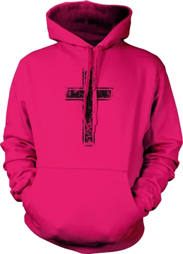 Vista 28 de Tcombo Sudadera con capucha unisex con diseño de cruz angustiada