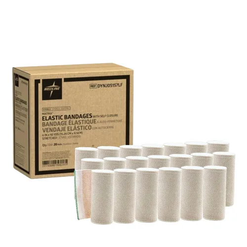 Vista 9 de Título: Medline Matrix Wrap Vendaje elástico con cierre automático, estéril, 2 pulgadas x 5 yardas, caja de 20