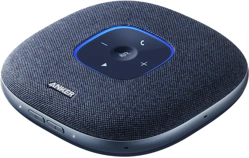 Vista 9 de Anker PowerConf S3 - Altavoz con 6 micrófonos, captación de voz mejorada, tiempo de llamada 24 horas, control de aplicaciones, Bluetooth 5, USB C