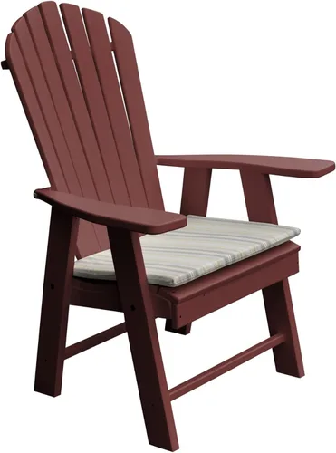 Vista 6 de Furniture Barn USA Silla Adirondack vertical de polietileno (azul Aruba)