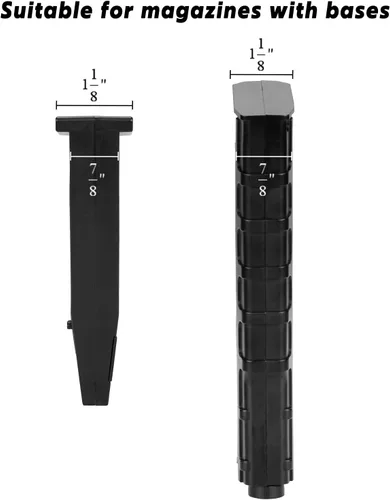 Vista 3 de Adoreal Soporte universal para revistas, paquete de 2 estantes seguros para debajo de la pistola, organizador seguro para armas y accesorios