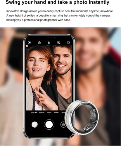 Vista 6 de Rastreador de actividad física inteligente para hombres y mujeres, monitor de frecuencia cardíaca y oxígeno en sangre y monitoreo del sueño, control