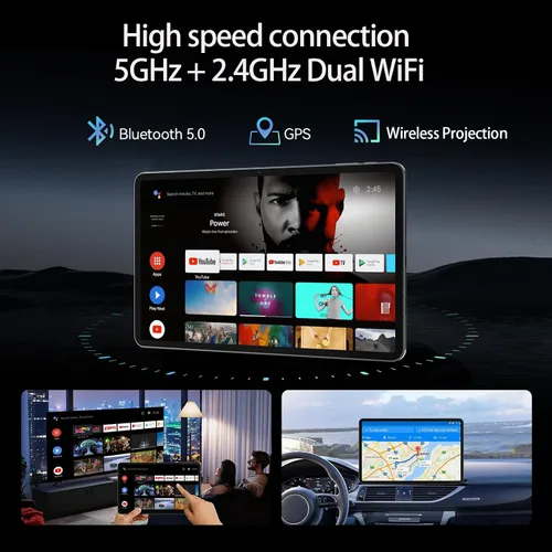 Vista 6 de Android 15 Tablet 2026 Última tableta de 11 pulgadas con teclado, 128 GB ROM 16 GB RAM 2TB Expand, 8000 mAh, tabletas Octa-Core con WiFi 5G/2.4G