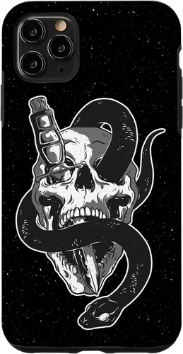 Vista 11 de iPhone 15 Skull Graphic Goth Gifts Pretty Gothic Funda básica para teléfono celular