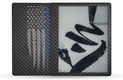 Vista 33 de MightySkins - Skin de fibra de carbono compatible con Amazon Kindle Scribe (2022) - Andrómeda Acabado de fibra de carbono texturizado protector