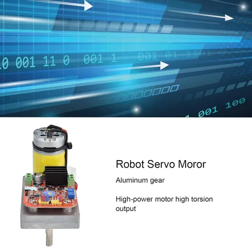 Vista 3 de ASME‑04B Robot Servomotor, Aleación de Aluminio Super Torsión Equipo mecánico de engranaje de dirección digital para robots, brazos robóticos