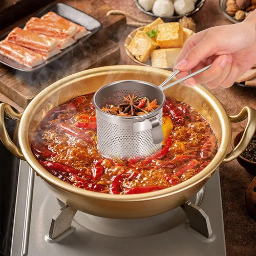 Vista 9 de Cesta de pasta para hervir pasta, olla con colador, cesta para blanquear fideos, fina para espaguetis