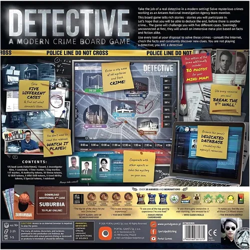 Vista 2 de Portal Games Detective, azul