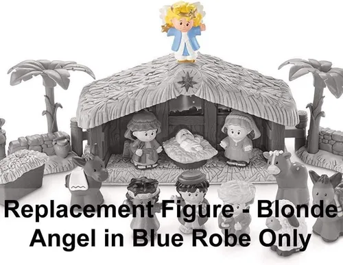 Vista 2 de Pieza de repuesto para Fisher-Price Little People Deluxe Christmas Story, Nativity Playset - J2404 - Figura de ángel de repuesto