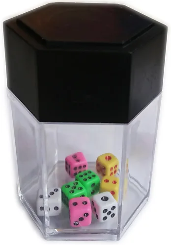 Vista 2 de 4sets dados bomba truco mágico 1 cambio 8 dados pequeña caja de truco
