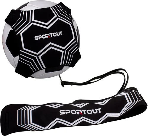 Vista 6 de Sportout Equipo de entrenamiento de voleibol/fútbol, entrenador individual, cinturón ajustable para niños y adultos