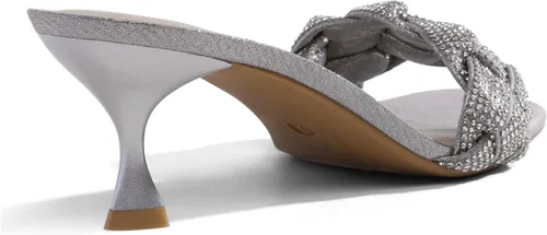 Vista 3 de DREAM PAIRS Zapatos de tacón de aguja para mujer, punta cuadrada abierta, cómodos, tacones bajos para gatito, sandalias de vestir sexy, para fiesta