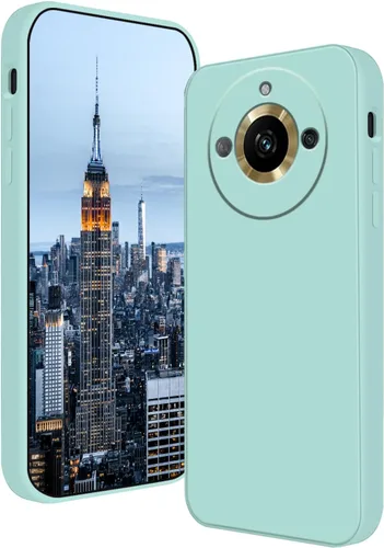 Vista 13 de Funda compatible con Realme 11 Pro Plus de silicona líquida verde oscuro, suave al tacto para Realme 11 Pro Plus, funda delgada de silicona a prueba