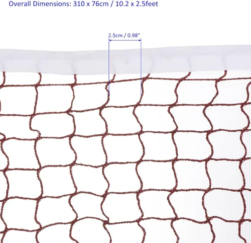Vista 3 de M METERXITY Foldable Badminton Net Portable Badminton Durable Badminton Replacement Net Polypropylene Sports Net for Indoor Outdoor Backyard