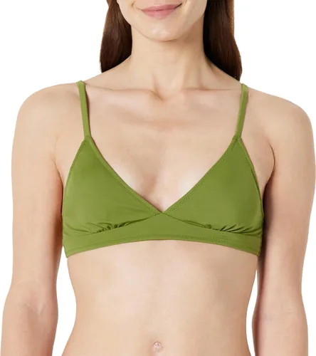 Vista 5 de Amazon Essentials Traje de baño triangular para mujer con tirantes ajustables Rojo ladrillo.