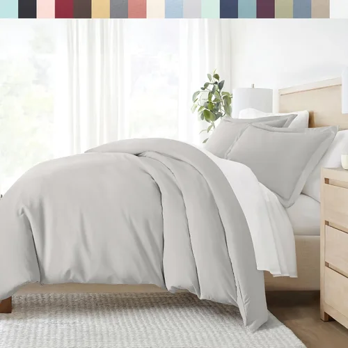 Vista 8 de Linen Market Funda de edredón individual para cama individual – Experimenta una comodidad similar a un hotel con una suavidad inigualable