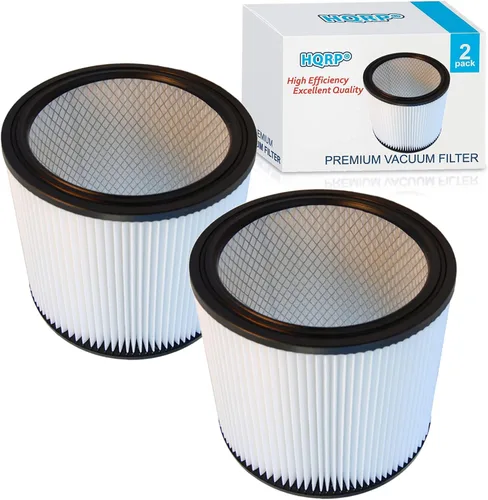 Vista 8 de HQRP Paquete de 12 filtros de cartucho de repuesto para Shop-Vac 90304 90350 90340 9033 para la mayoría de aspiradoras húmedas/secas de 5 galones